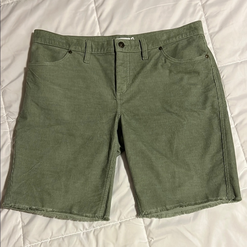 Carve Green Corduroy Shorts